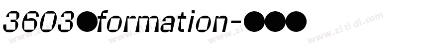 3603_formation字体转换
