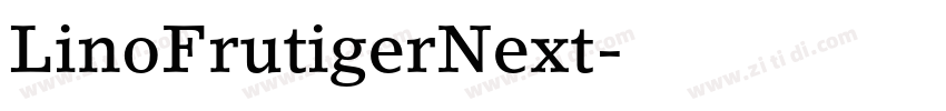 LinoFrutigerNext字体转换