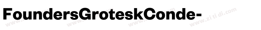 FoundersGroteskConde字体转换