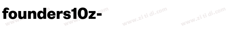 founders10z字体转换