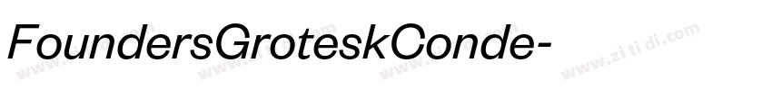 FoundersGroteskConde字体转换