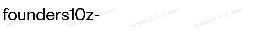 founders10z字体转换