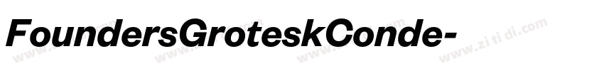 FoundersGroteskConde字体转换