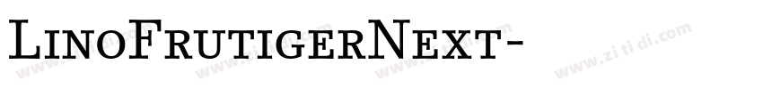 LinoFrutigerNext字体转换