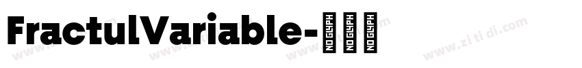 FractulVariable字体转换