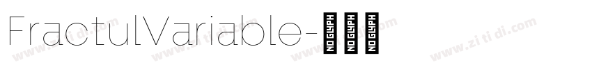 FractulVariable字体转换