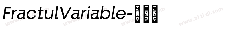 FractulVariable字体转换