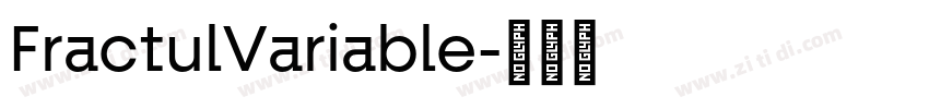 FractulVariable字体转换
