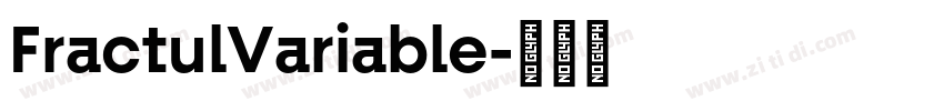 FractulVariable字体转换