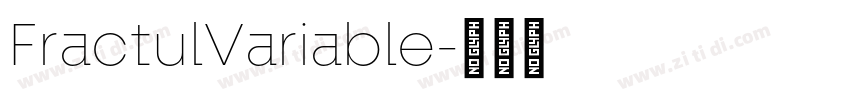 FractulVariable字体转换