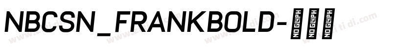 NBCSN_FrankBold字体转换