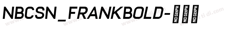 NBCSN_FrankBold字体转换