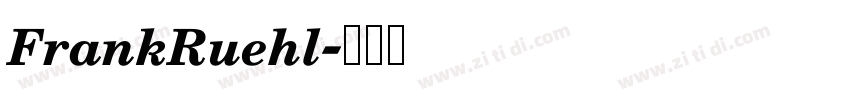 FrankRuehl字体转换