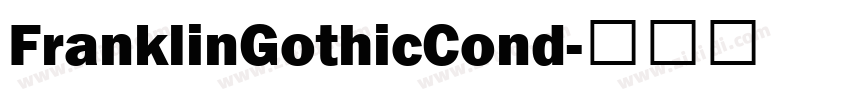 FranklinGothicCond字体转换