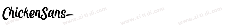 ChickenSans字体转换
