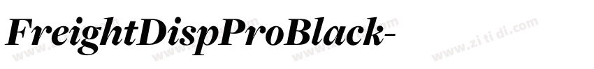FreightDispProBlack字体转换