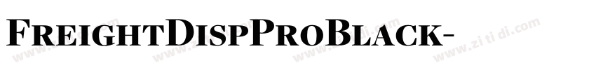 FreightDispProBlack字体转换
