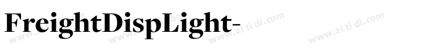 FreightDispLight字体转换