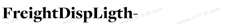 FreightDispLigth字体转换