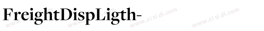 FreightDispLigth字体转换