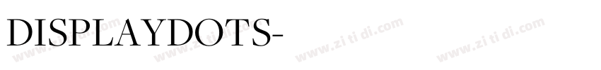 DISPLAYDOTS字体转换