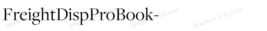 FreightDispProBook字体转换