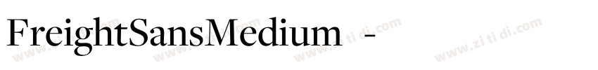 FreightSansMedium◆字体转换