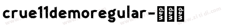 crue11demoregular字体转换