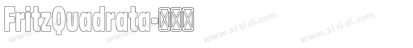 FritzQuadrata字体转换