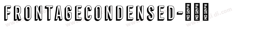FrontageCondensed字体转换