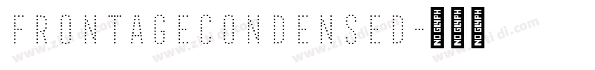 FrontageCondensed字体转换