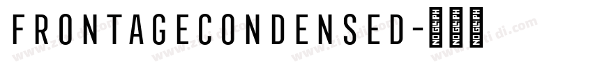 FrontageCondensed字体转换