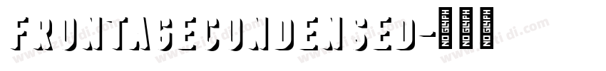FrontageCondensed字体转换