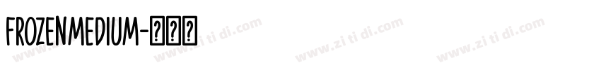 FrozenMedium字体转换