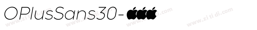 OPlusSans30字体转换