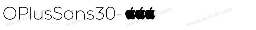 OPlusSans30字体转换