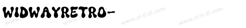 widwayRetro字体转换