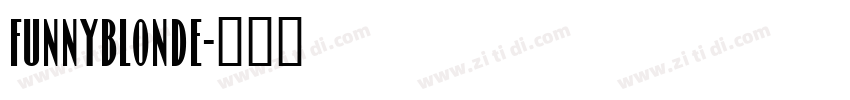 FUNNYBLONDE字体转换