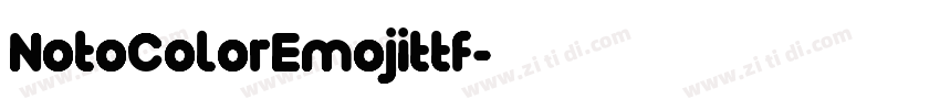 NotoColorEmojittf字体转换