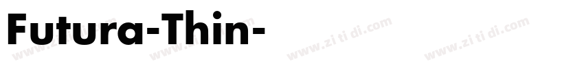 Futura-Thin字体转换