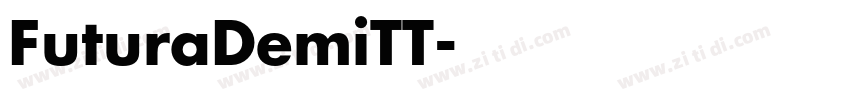 FuturaDemiTT字体转换