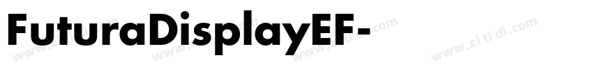 FuturaDisplayEF字体转换