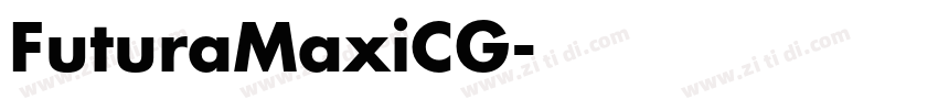 FuturaMaxiCG字体转换