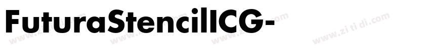 FuturaStencilICG字体转换