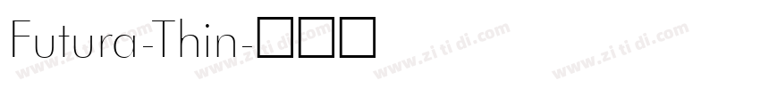 Futura-Thin字体转换