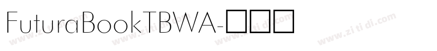 FuturaBookTBWA字体转换