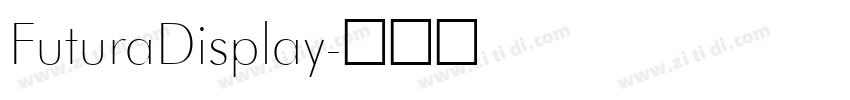FuturaDisplay字体转换