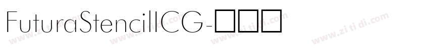 FuturaStencilICG字体转换