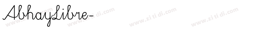 AbhayLibre字体转换