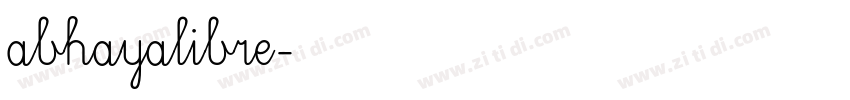abhayalibre字体转换